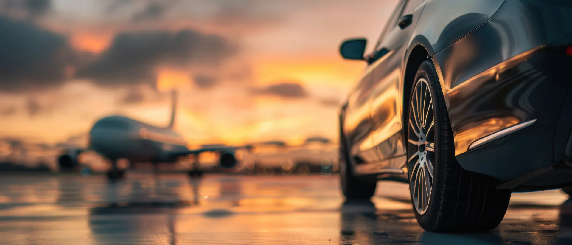 Noble Lane luxury vehicles at Dallas airport